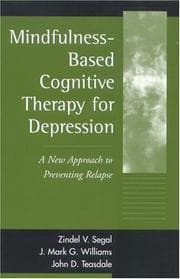Tapa de Mindfulness-based cognitive therapy for depression