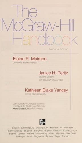 Tapa de The McGraw-Hill handbook