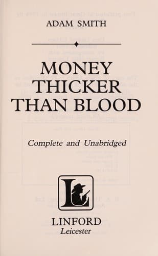 Tapa de Money Thicker Than Blood