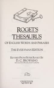 Tapa de Roget's thesaurus of English words and phrases