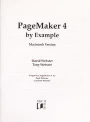 Tapa de PageMaker 4 by example