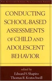 Tapa de Conducting school-based assessments of child and adolescent behaviour