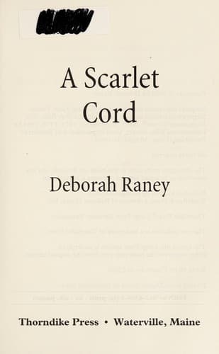 Tapa de A scarlet cord