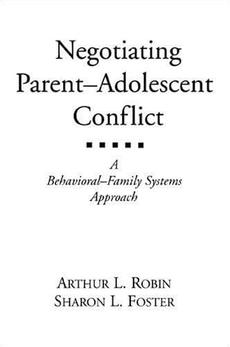 Tapa de Negotiating parent-adolescent conflict