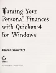 Tapa de Taming Your Personal Finances With Quicken 4 for Windows