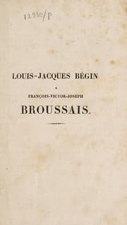 Tapa de Lettre ... à François-Joseph-Victor Broussais