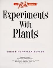 Tapa de Experiments with plants