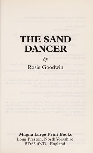 Tapa de The sand dancer
