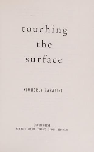 Tapa de Touching the surface