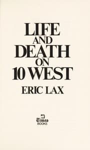 Tapa de Life and death on 10 West