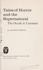 Tapa de Tales of horror and the supernatural