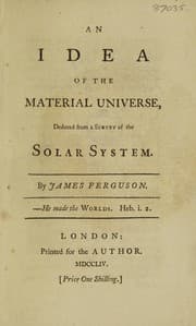 Tapa de An idea of the material universe, deduced from a survey of the solar system