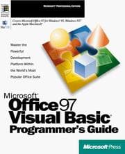 Tapa de Microsoft Office 97 Visual Basic programmer's guide