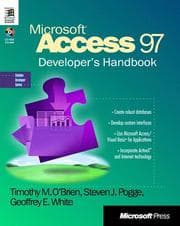 Tapa de Microsoft Access 97 developer's handbook