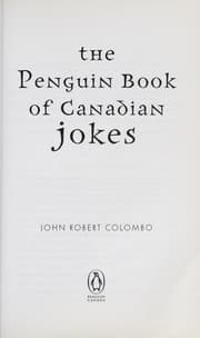 Tapa de The Penguin book of Canadian jokes