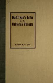Tapa de Letter to the California Pioneers