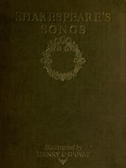 Tapa de Shakespeare's Songs (Lover's Complaint / Passionate Pilgrim / Phoenix and the Turtle / Songs)