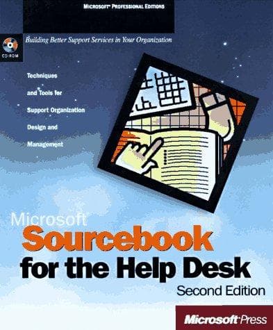 Tapa de Microsoft sourcebook for the help desk