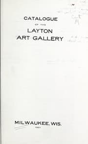 Tapa de Catalogue of the Layton Art Gallery