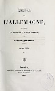 Tapa de Études sur l'Allemagne