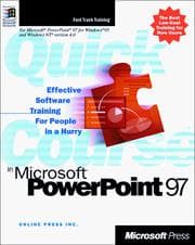 Tapa de Quick course in Microsoft PowerPoint 97