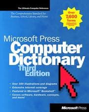 Tapa de Microsoft Press computer dictionary.