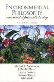 Tapa de Environmental philosophy