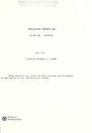 Tapa de Intellectual property law
