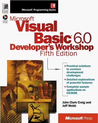 Tapa de Microsoft Visual Basic 6.0 developer's workshop