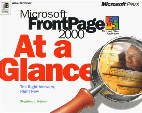 Tapa de Microsoft FrontPage 2000 at a glance