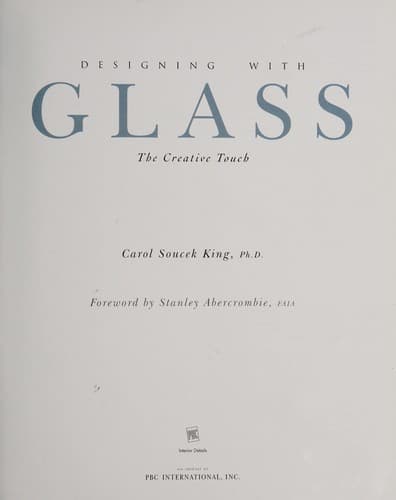 Tapa de Designing with glass