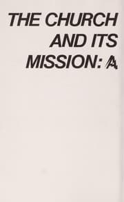 Tapa de The church and its mission