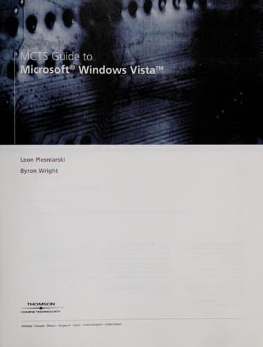 Tapa de MCTS guide to Microsoft Windows Vista Professional