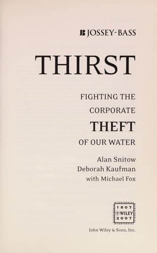 Tapa de Thirst