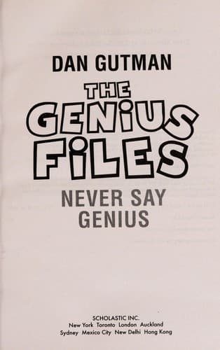 Tapa de Never say genius