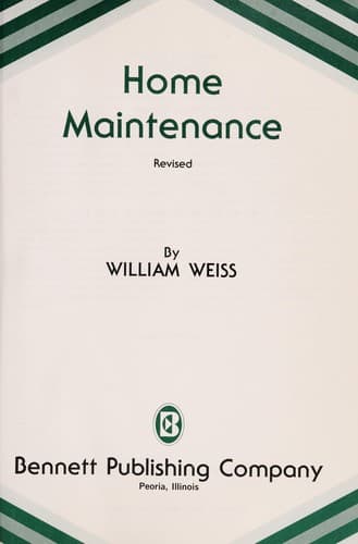 Tapa de Home maintenance