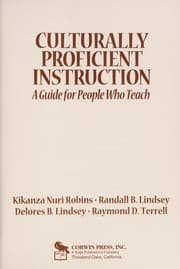 Tapa de Culturally proficient instruction
