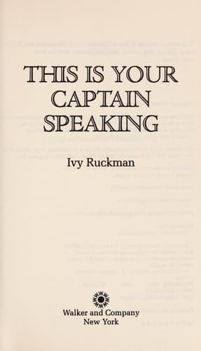 Tapa de This is your captain speaking