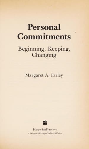 Tapa de Personal commitments