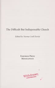 Tapa de The difficult but indispensable church