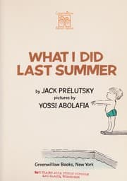 Tapa de What I did last summer