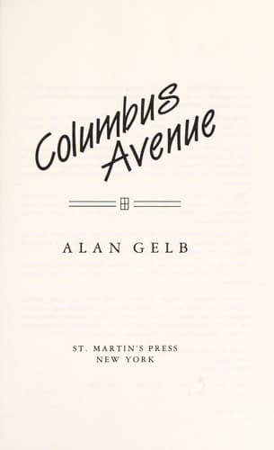 Tapa de Columbus Avenue