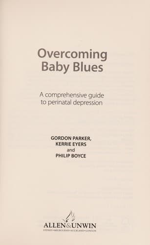 Tapa de Overcoming baby blues
