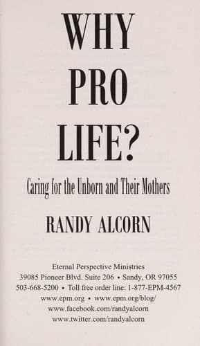 Tapa de Why pro-life?