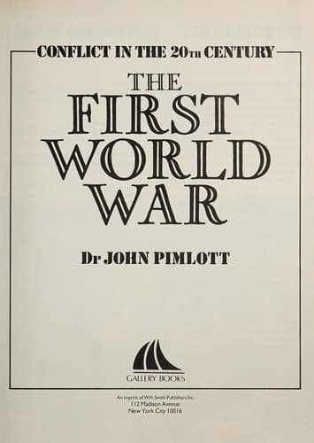 Tapa de The First World War