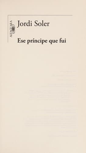 Tapa de Ese principe que fui