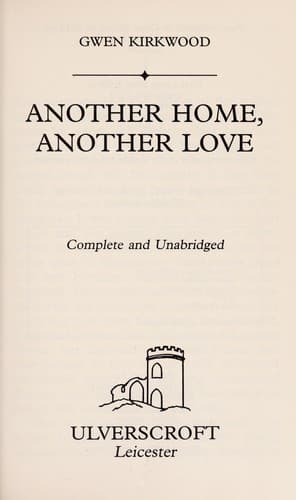 Tapa de Another home, another love
