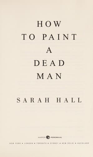 Tapa de How to paint a dead man