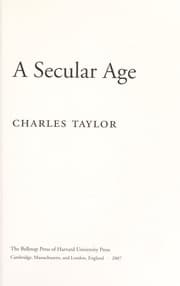 Tapa de A Secular Age