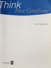 Tapa de Think First Certificate (FCE)